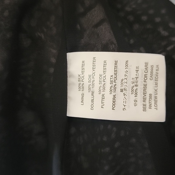 J. Crew Silk Size 12 Lined Tank Blouse Grey Spots - Picture 6 of 6